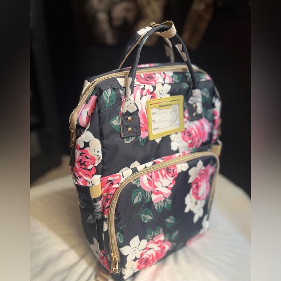 Diaper Bag Large Capacity Bags Floral Durable with Changing Station for Baby-NWT - Picture 9 of 16